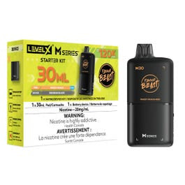 Level X Flavour Beast M30 Starter Kit Series Frizzy Peach Iced