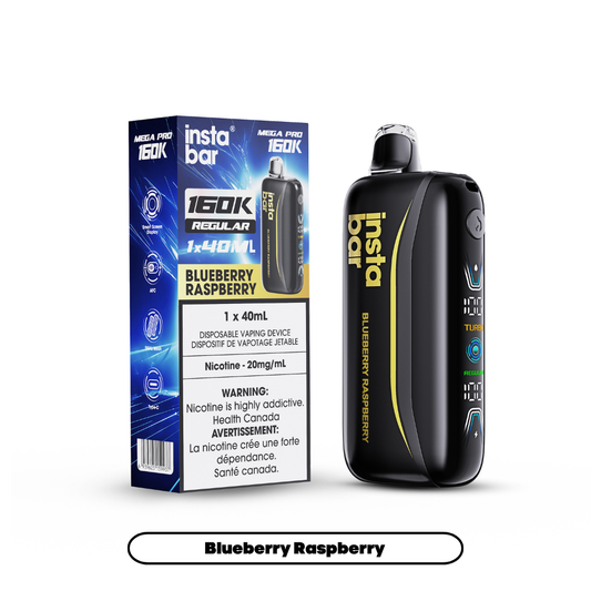 INSTA BAR MEGA PRO 40MLS BLUEBERRY RASPBERRY