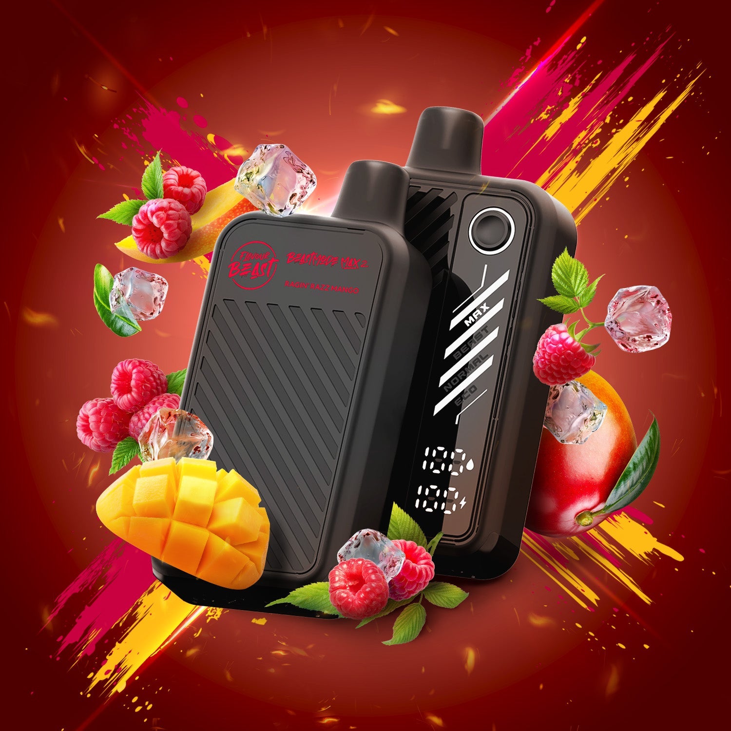 FLAVOUR BEAST MODE MAX 2 RAGIN’ RAZZ MANGO