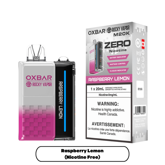 OXBAR M20K (NICOTINE  FREE) RASPBERRY LEMON