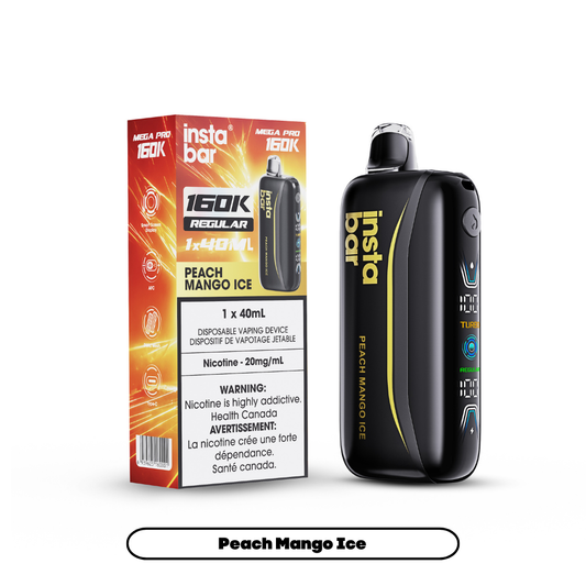 INSTA BAR MEGA PRO 40MLS PEACH MANGO ICE
