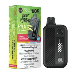FLAVOUR BEAST MODE MAX 3 SUPER SOUR STRAWBERRY ICE