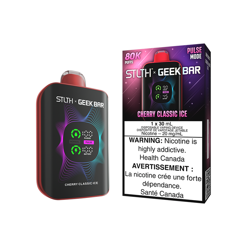 STLTH X GEEK BAR 30MLs CHERRY CLASSIC ICE