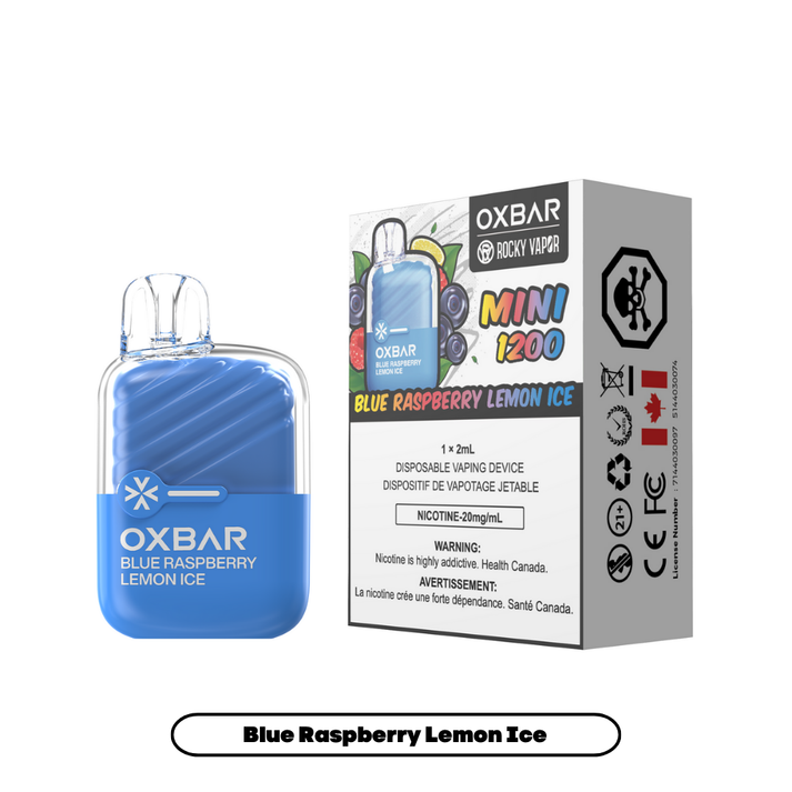 OXBAR MINI 1200 BLUE RASPBERRY LEMON ICE