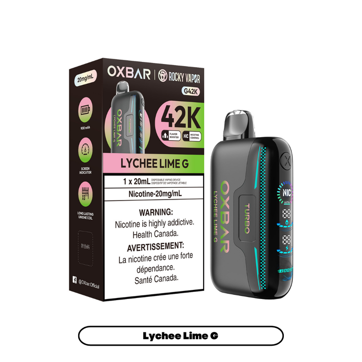 OXBAR ROCKY VAPOR 42K LYCHEE LIME G