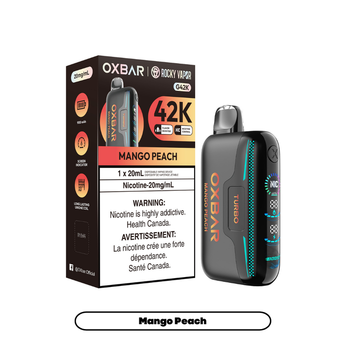 OXBAR ROCKY VAPOR 42K MANGO PEACH