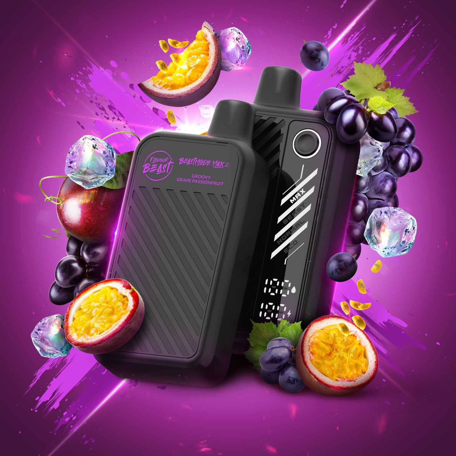 FLAVOUR BEAST MODE MAX 2 GROOVY GRAPE PASSIONFRUIT