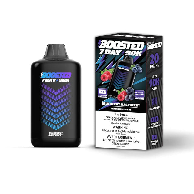 BOOSTED 7 DAY 90K DISPOSABLE - BLUEBERRY RASPBERRY