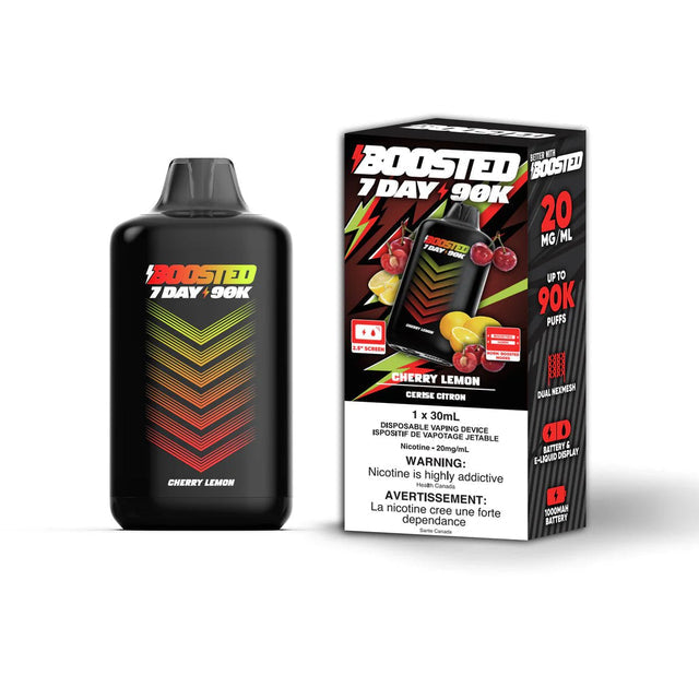 BOOSTED 7 DAY 90K DISPOSABLE - CHERRY LEMON
