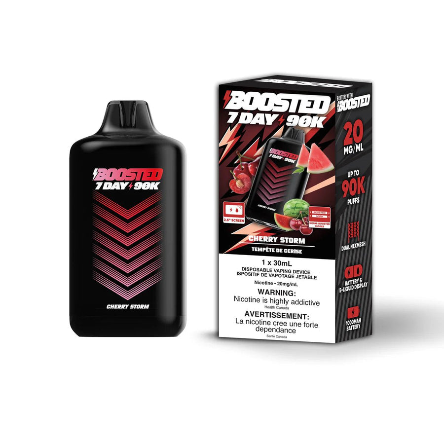 BOOSTED 7 DAY 90K DISPOSABLE - CHERRY STORM