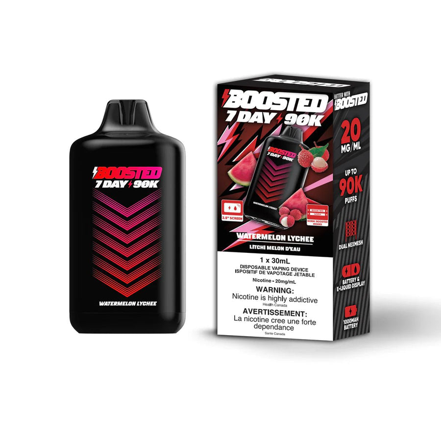 BOOSTED 7 DAY 90K DISPOSABLE - WATERMELON LYCHEE