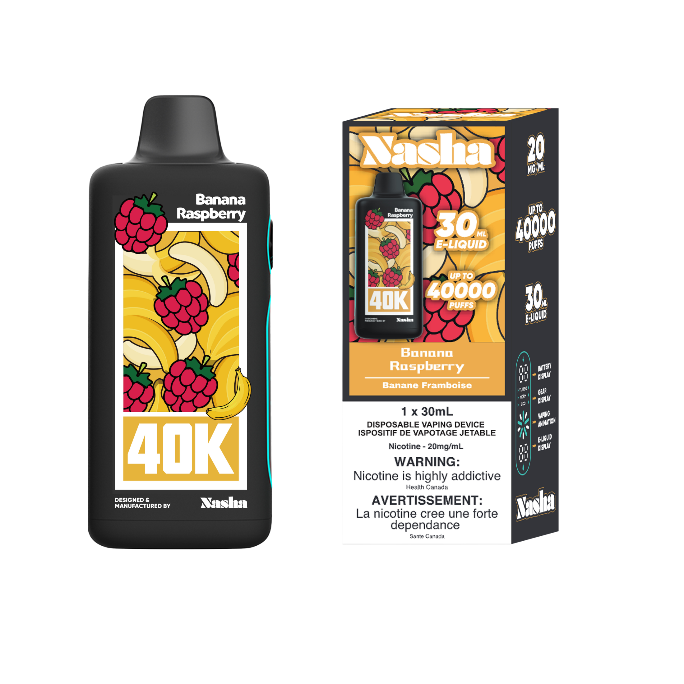 NASHA 40K BANANA RASPBERRY