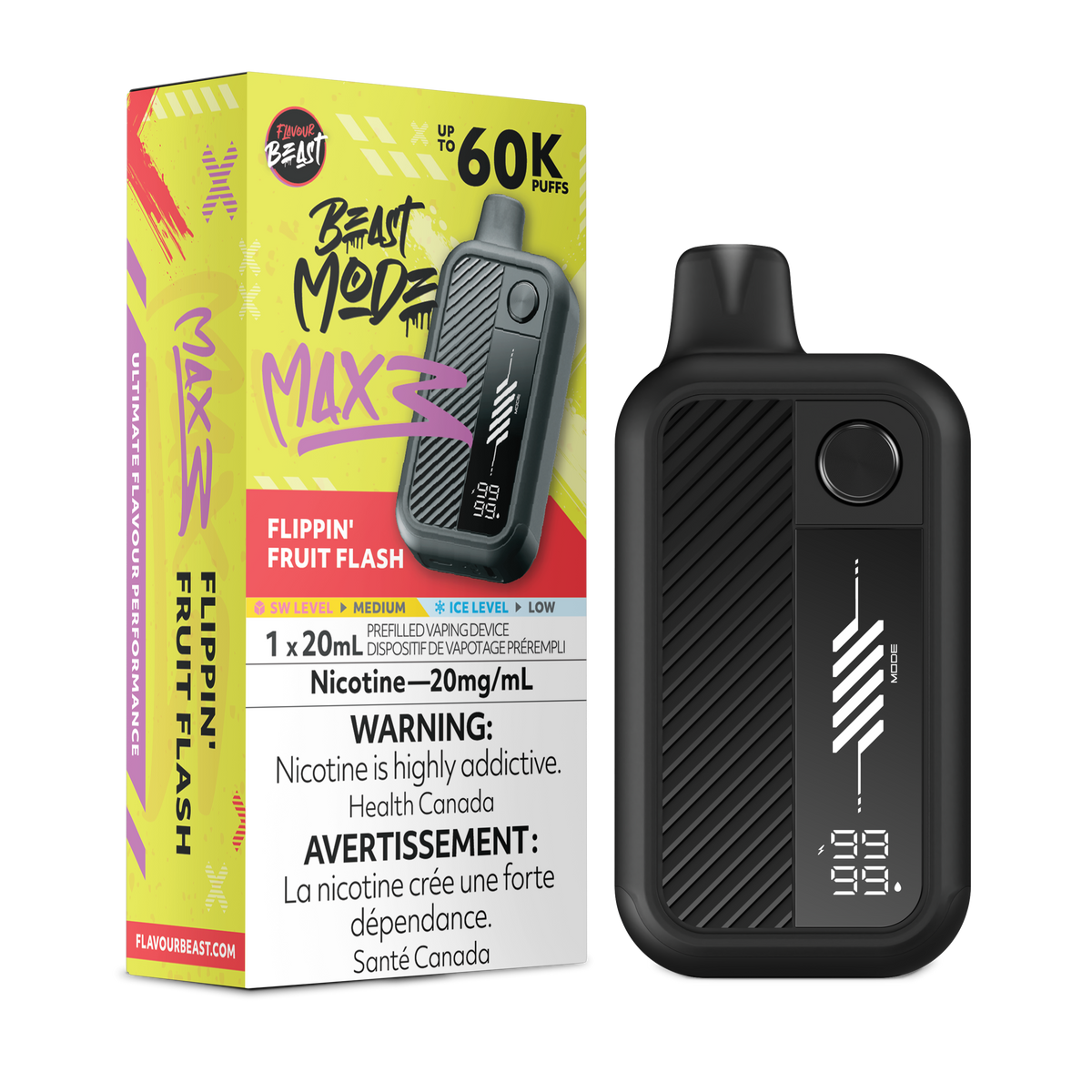FLAVOUR BEAST MODE MAX 3 FLIPPIN’ FRUIT FLASH