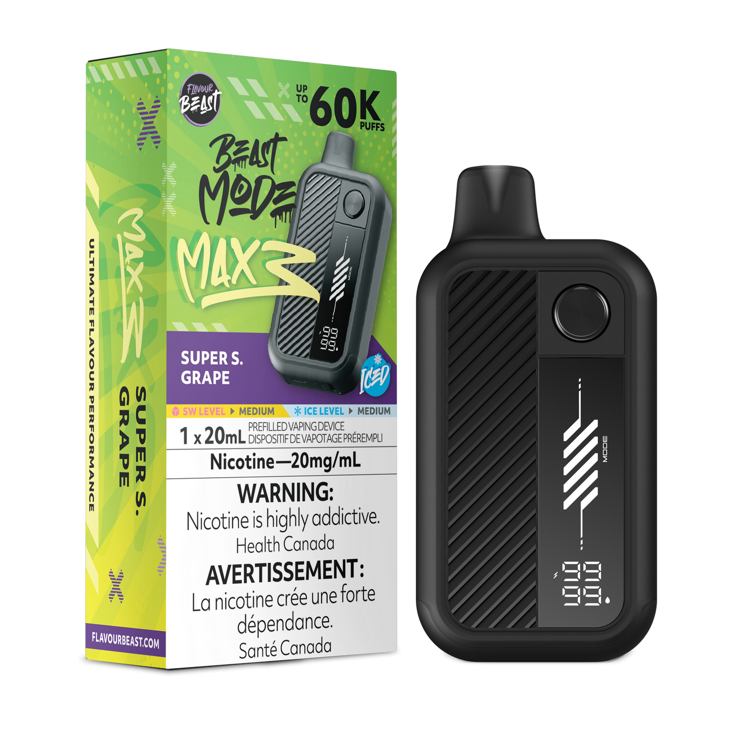 FLAVOUR BEAST MODE MAX 3 SUPER S. GRAPE