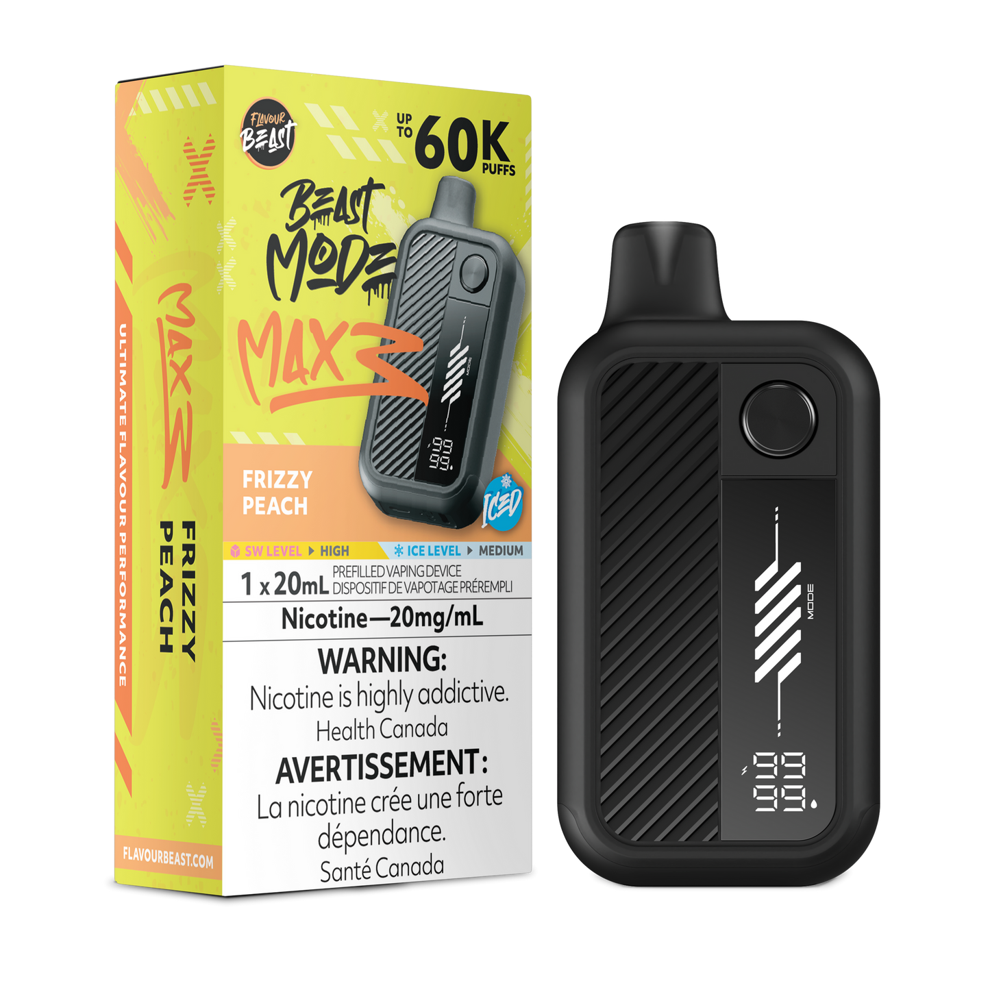 FLAVOUR BEAST MODE MAX 3 FRIZZY PEACH