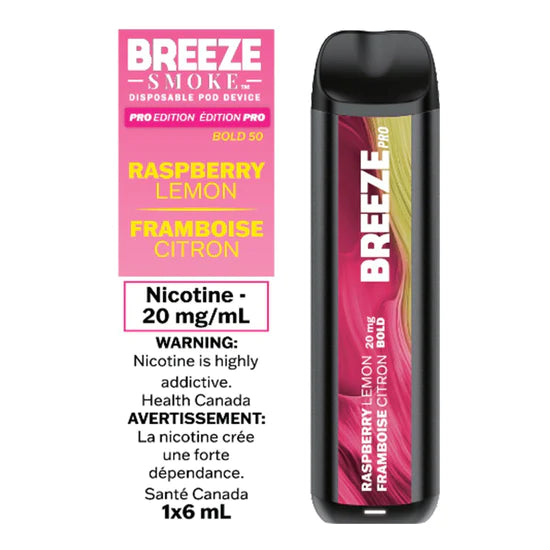 BREEZE 0 NICOTINE RASPBERRY LEMON