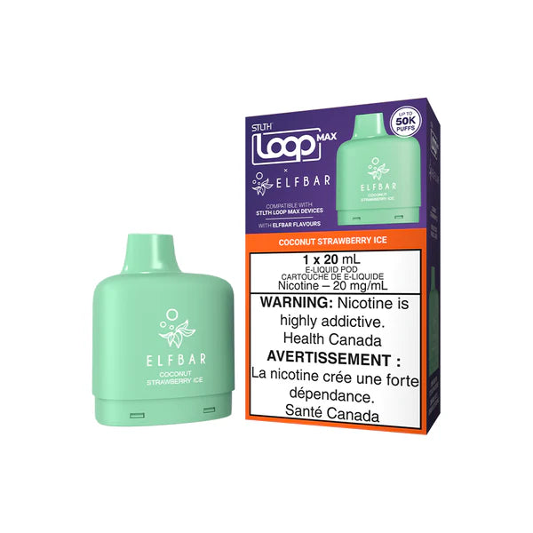 STLTH LOOP MAX X ELFBAR POD PACK - COCONUT STRAWBERRY ICE