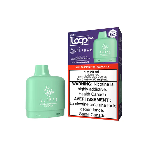 STLTH LOOP MAX X ELFBAR POD PACK - KIWI PASSION FRUIT GUAVA ICE