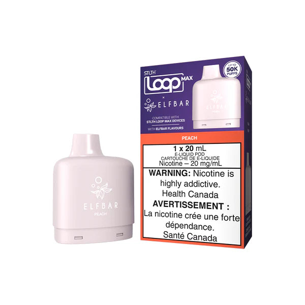 STLTH LOOP MAX X ELFBAR POD PACK - PEACH