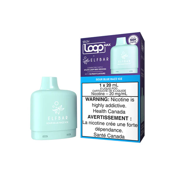 STLTH LOOP MAX X ELFBAR POD PACK - SOUR BLUE RAZZ ICE