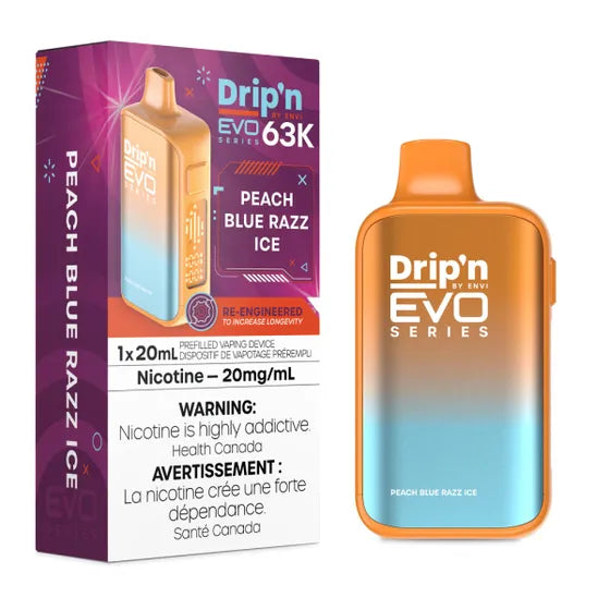 Drip'n EVO 63K Peach Blue Razz Ice