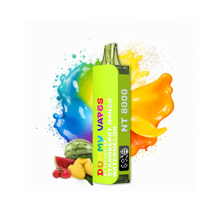DUMMY VAPES 8000 STRAWBERRY MANGO WATERMELON DISPOSABLE