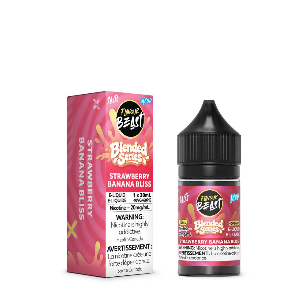BLENDED STRAWBERRY BANANA BLISS ICED